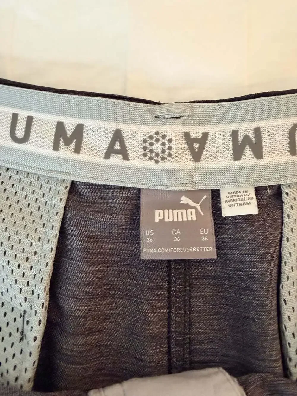 PUMA Dealer Tailored Golf Shorts Gray Men’s Size 36 Performance Stretch